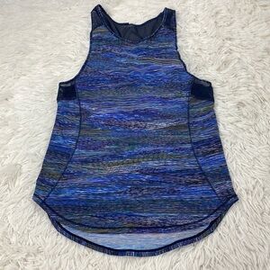 Lululemon Sculpt Tank II Interconnect Blue Multi